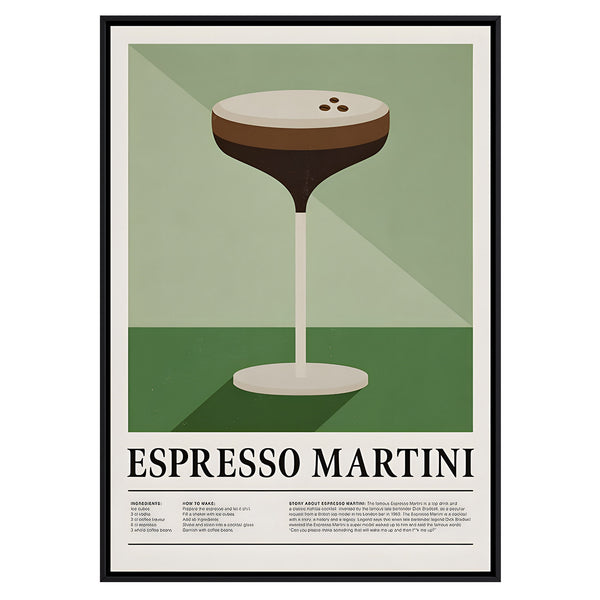 Espresso Martini:  Vintage Cocktail Art Print