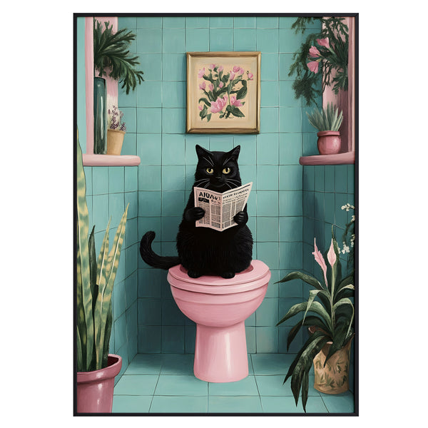 Cat on the Toilet