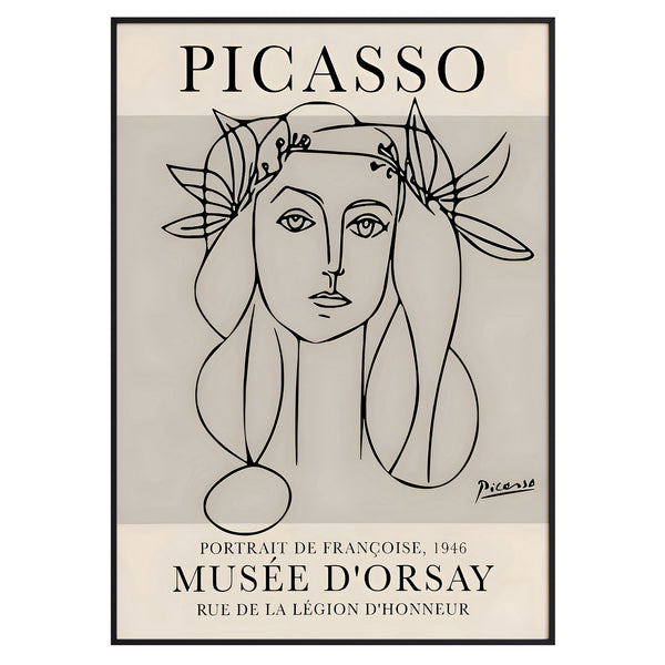 Picasso "Portrait de Françoise" Exhibition Poster