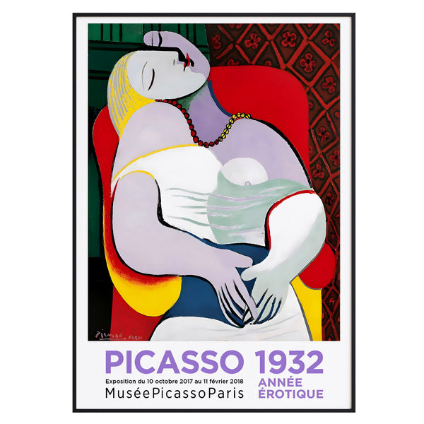 Picasso 1932 – Année Érotique Wall Art Print | Musée Picasso Paris Exhibition Poster