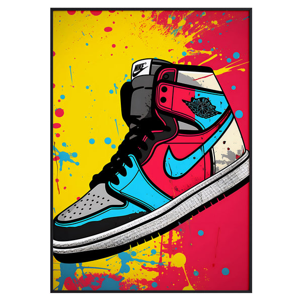 Air Jordan 1 "Bred Toe" Sneaker Pop Art