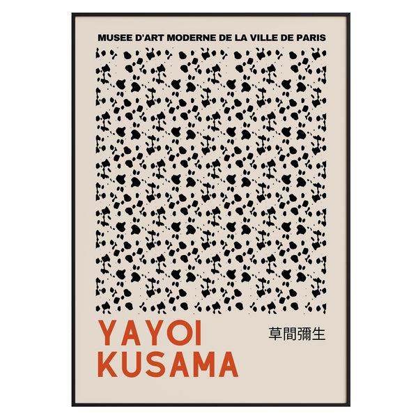 Yayoi Kusama — "MUSEE D'ART MODERNE DE LA VILLE DE PARIS" Exhibition Print — Speckle — Mockup 1