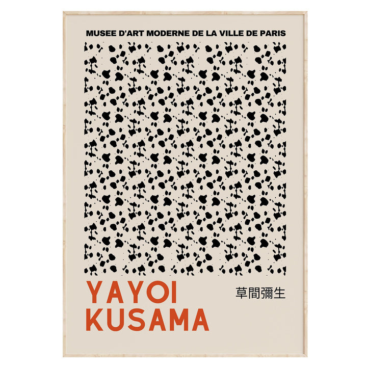 Yayoi Kusama — "MUSEE D'ART MODERNE DE LA VILLE DE PARIS" Exhibition Print — Speckle — Mockup 2