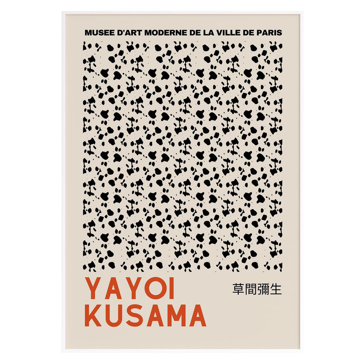 Yayoi Kusama — "MUSEE D'ART MODERNE DE LA VILLE DE PARIS" Exhibition Print — Speckle — Mockup 3