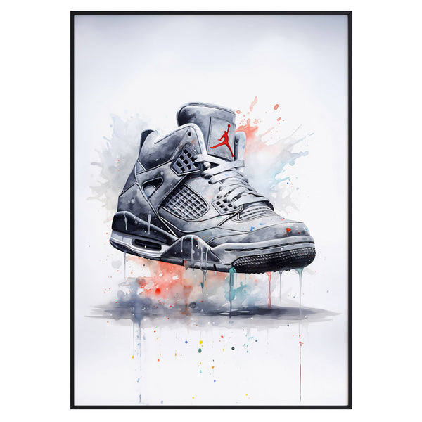Air Jordan 4  Watercolor